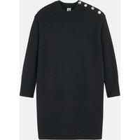 Mini Shift Dress in Wool with Long Sleeves