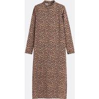 Maxi Shift Dress in Animal Print