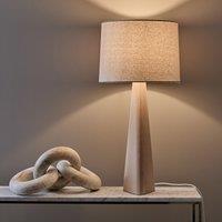 Nestwood Lamp in Oak and Linen