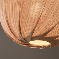 Bansa Pleated Ceiling Light in Woven Bamboo