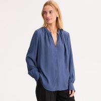 V-Neck Blouse with Long Sleeves