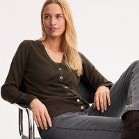Ultra Soft Cardigan in Fine Knit with Button Fastening