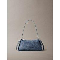 Denim Shoulder Bag with 2 Shoulder Straps