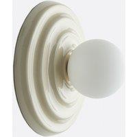 Holi Wall Light in Ceramic Relief and Opaline Glass