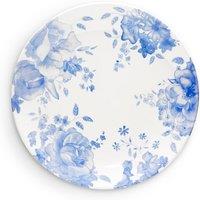 Set of 4 Blue Floral Dinner Plates