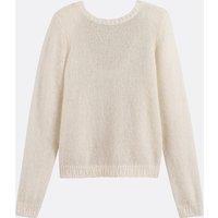 Jumper in Wool and Alpaca Blend with Plunge Back