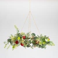 50cm Hanging Strawberry Wreath
