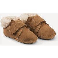 Kids Suede Slippers with Sherpa