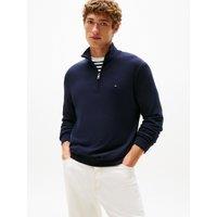 Jumper with Half Zip-Up Collar