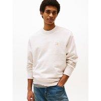 Crew Neck Sweatshirt with Logo Badge