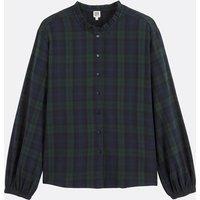 Checked Shirt with Victorian Collar