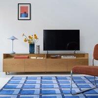 Walor XL 4-Door TV/Hi-Fi Stand with Glass Top