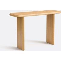 Curva Oak Veneered Console Table