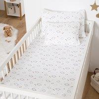 Nieva Baby's Fitted Sheet in Cotton Muslin For Mattress Height 17cm