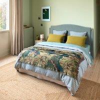 Cottage Blue Duvet Cover in Seersucker Cotton