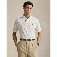 Printed Polo Shirt with Short Sleeves