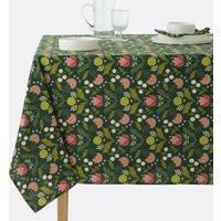 Suzanna Printed Tablecloth in Washed Cotton