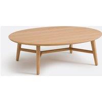 Yvan Oval Coffee Table in Oak Veneer