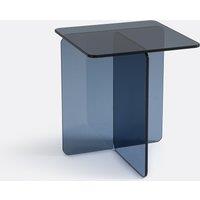 Zaz Side Table in Tempered Glass