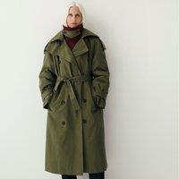 2 in 1 Trench Coat with Belt and Button Fastening