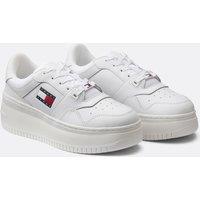 Retro Flatform Leather Trainers