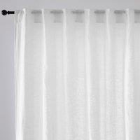 Onega Large Width Curtain in Washed Linen with Hidden Tabs