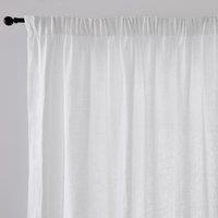 Onega Extra Wide Curtain in Linen with Gathered Header