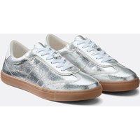 Retro Trainers in Metallic Leather