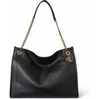 Leather Tote Bag with Chain Handle