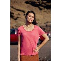 Tia Draping T-Shirt with Crew Neck
