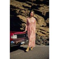 Rhyan Floral Maxi Dress with V-Neck