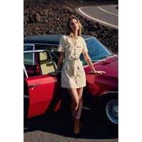 Raya V-Neck Mini Dress with Short Sleeves