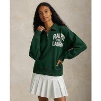 Zip-Up Logo Polo Shirt Sweatshirt