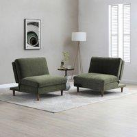 Sawyer Chenille Modular Click Clack Sofabed Chair Unit