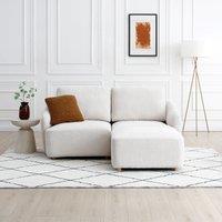 Corbin Boucle Modular 2 Seater Sofa and Footstool