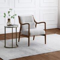 Tiberius Mid-Century Boucle & Oak Accent Chair