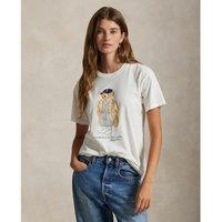 Short Sleeve Crew Neck T-Shirt with Teddy Bear