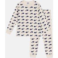 Children's Cotton Pyjamas in Whale Print