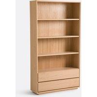 Norrem Bookcase with 4 Compartments and 2 Drawers