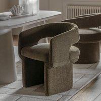 Valetta Sculptural Boucle Dining Chair