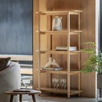 Hale Natural Wood Open Display Shelving Unit