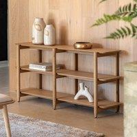 Hale Smoked Wood Open Display Shelving Unit