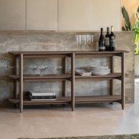 Hale Natural Wood Low Shelving Unit