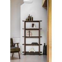 Hale Smoked Wood Low Shelving Unit