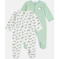 Sleep Suits in Mixed Set of 2 Plain and Printed