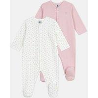 Cotton Sleep Suit in Set of 2 Striped and Printed