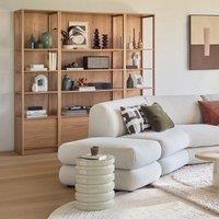 Senssia Oak Veneer Shelf with 2 Doors