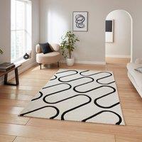 Catherine Lansfield Linear Curve Modern Geometric Rug