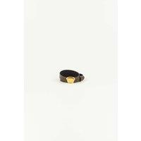 Diviluz E Leather Belt with Buckle