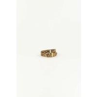 Miloa E Leather Belt with Metal Buckle